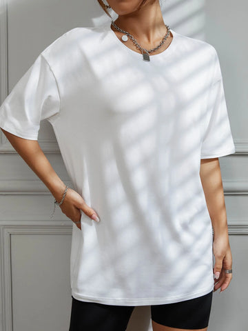 Letter Graphic Drop Shoulder Tee