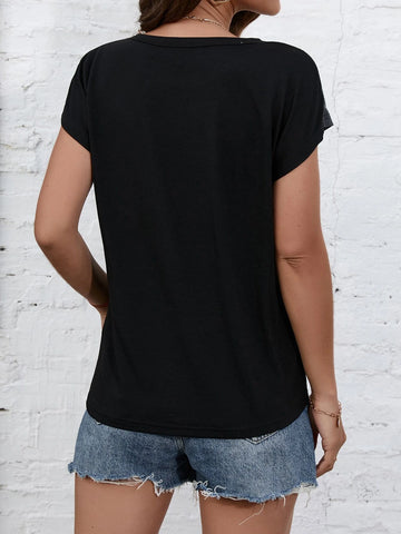 Colorblock Raglan Sleeve Tee