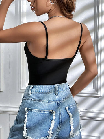 Ruched Bust Cami Bodysuit