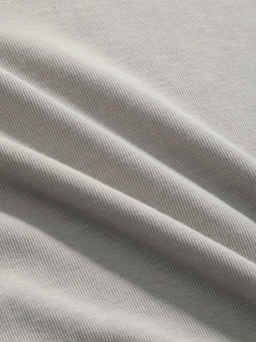 DAZY Top-stitching Lettuce Trim Tee