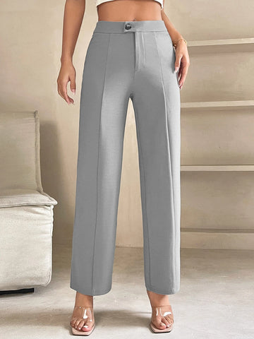 PETITE High Waist Seam Detail Pants
