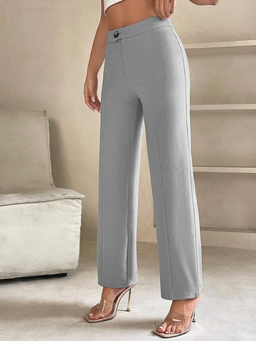 PETITE High Waist Seam Detail Pants