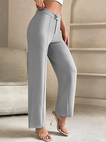 PETITE High Waist Seam Detail Pants