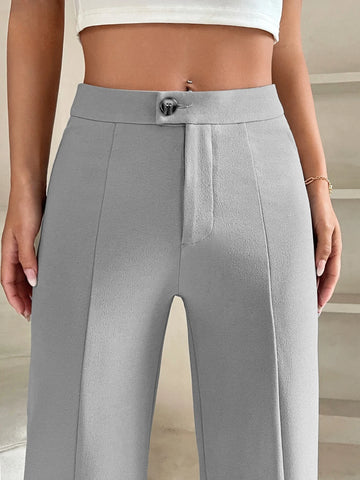 PETITE High Waist Seam Detail Pants