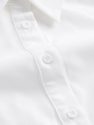 MOD Button Front Bandana Hem Shirt With Tie