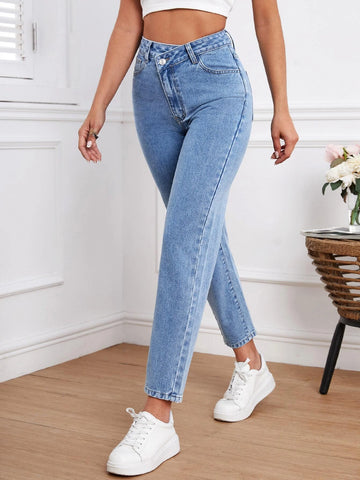 High Waist Mom Fit Jeans