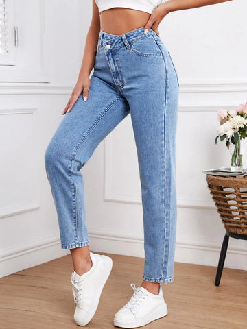 High Waist Mom Fit Jeans