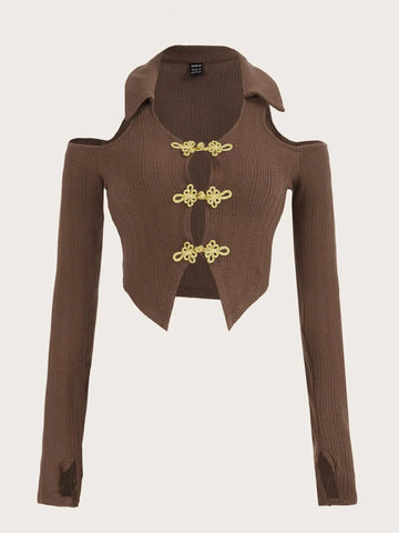 ICON Asymmetrical Hem Halter Neck Tee