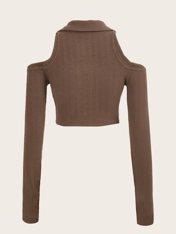 ICON Asymmetrical Hem Halter Neck Tee