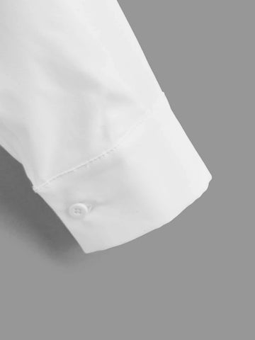 EZwear Heart Print Drop Shoulder Shirt