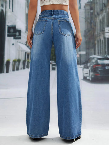 Cat Whisker Wide Leg Jeans