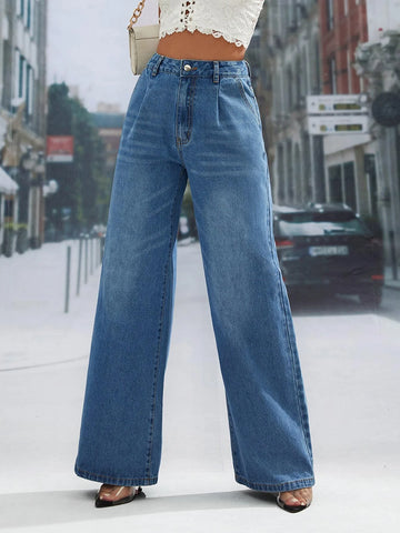 Cat Whisker Wide Leg Jeans