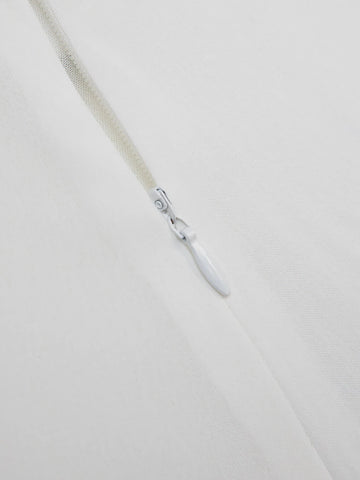 VCAY Solid Split Hem Halter Top & Wide Leg Pants