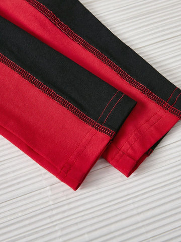 EZwear Letter Graphic Raglan Sleeve Tee & Bodycon Skirt