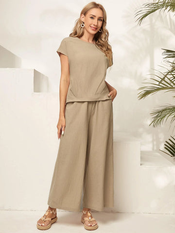 EMERY ROSE Batwing Sleeve Top & Pants Set