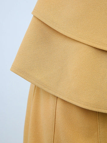 BAE Solid Tube Top & Ruffle Hem Skirt