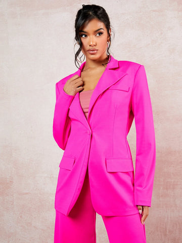 BAE Lapel Neck Flap Detail Blazer & Shorts