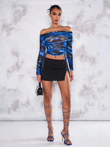 BAE Split Hem Bodycon Skirt