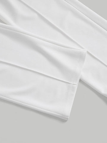 MOD High Waist Seam Detail Straight Leg Pants