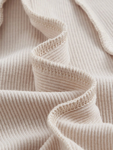 MOD Mock Neck Seam Detail Crop Tee