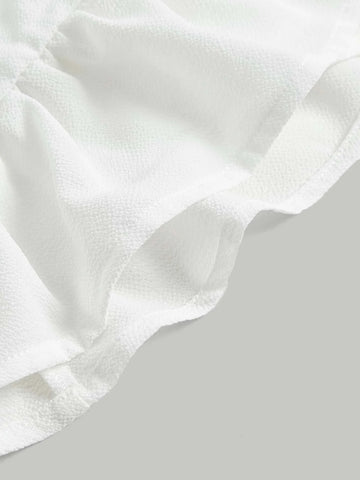 MOD Ruched Ruffle Hem Skirt