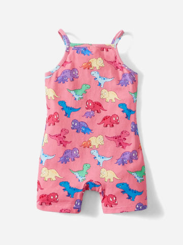 Baby Dinosaur Print Cami Romper