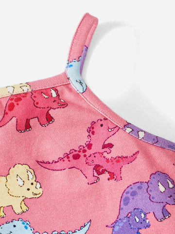 Baby Dinosaur Print Cami Romper