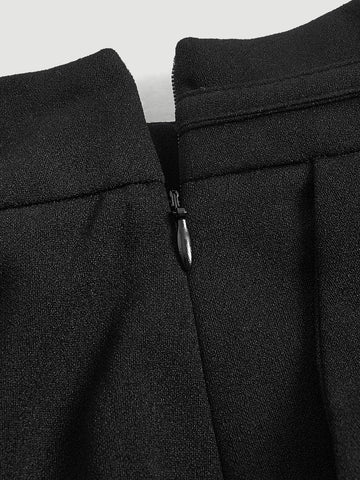 MOD Chain Detail Fold Pleated Shorts