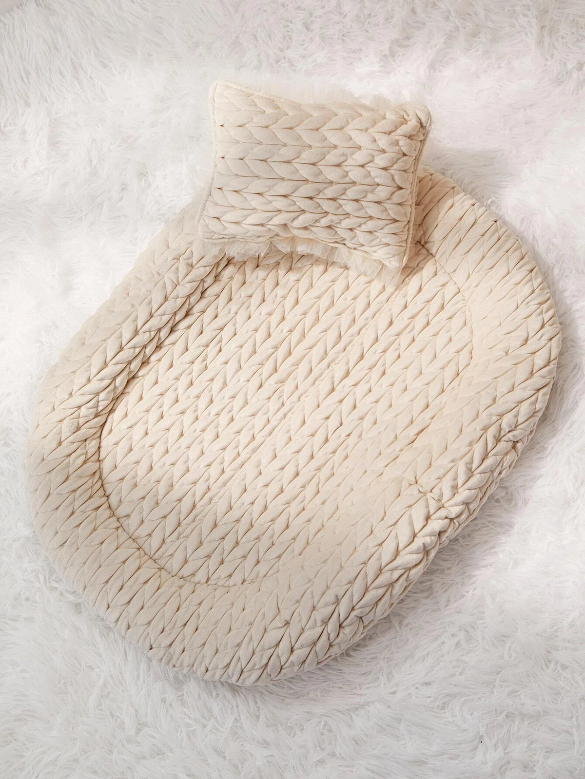 Newborn Photography Solid Pillow & Mattress