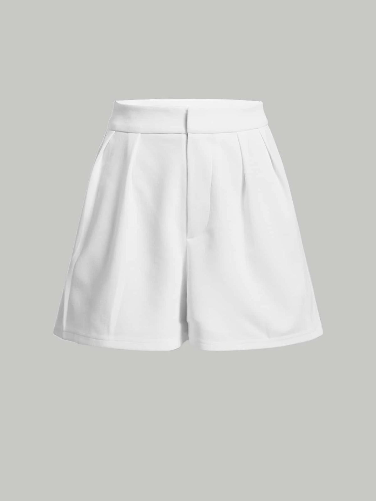 MOD Solid Fold Pleated Shorts