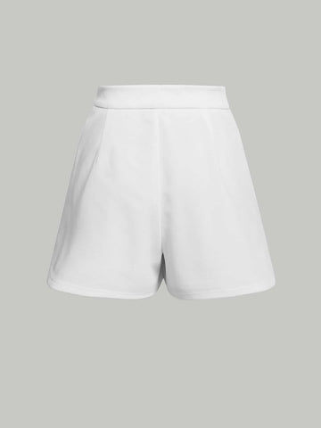 MOD Solid Fold Pleated Shorts