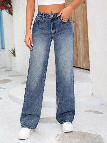 Tall Slant Pocket Straight Leg Jeans