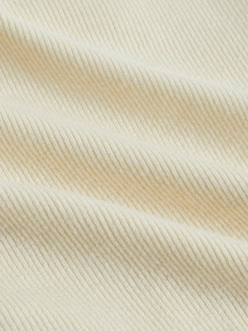 Solid Button Front Lettuce Trim Ruched Front Tee