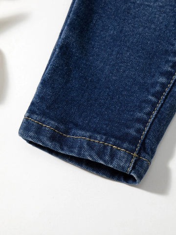 Baby Cat Whisker Washed Jeans