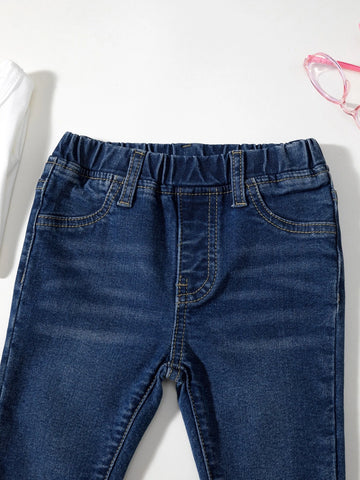 Baby Cat Whisker Washed Jeans