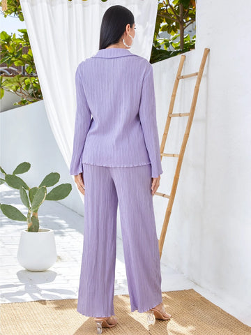 Modely Letter Patched Detail Shirt & Pants