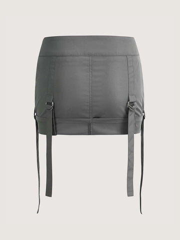 ICON Flap Pocket Buckle Detail Skirt