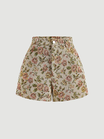 MOD Floral Print Shorts