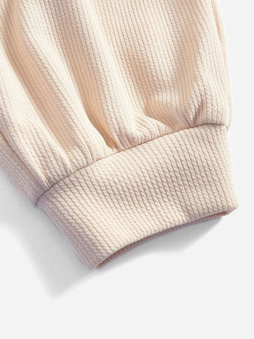EZwear Polo Neck Crop Tee & Sweatpants
