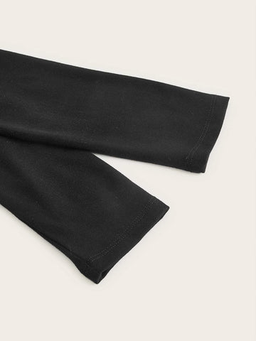 ICON Bikercore Letter Graphic Contrast Mesh Crop Tee