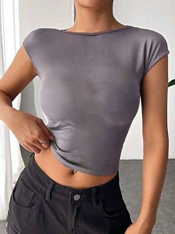 EZwear Solid Backless Tee