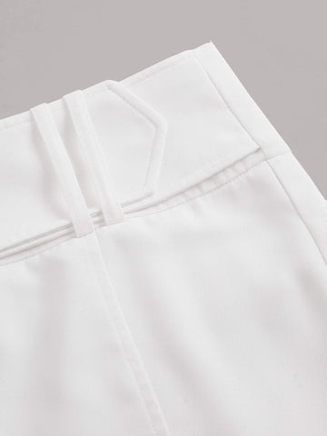 ICON Low Rise Buckled Detail Skirt