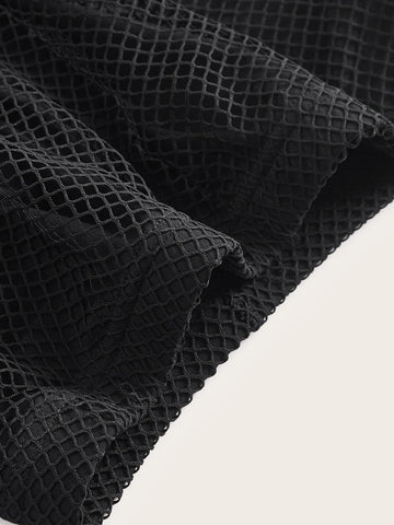 ICON Solid Fishnet Insert Biker Shorts