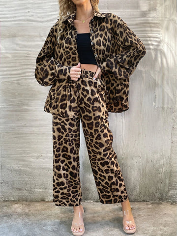Leopard Print Shirt & Pants