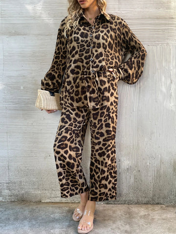 Leopard Print Shirt & Pants