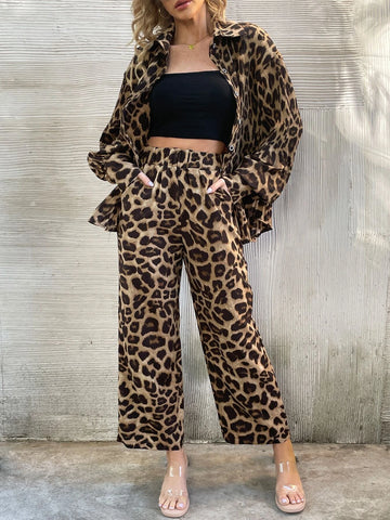 Leopard Print Shirt & Pants