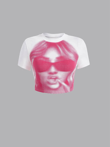 ICON Figure Graphic Crop Tee