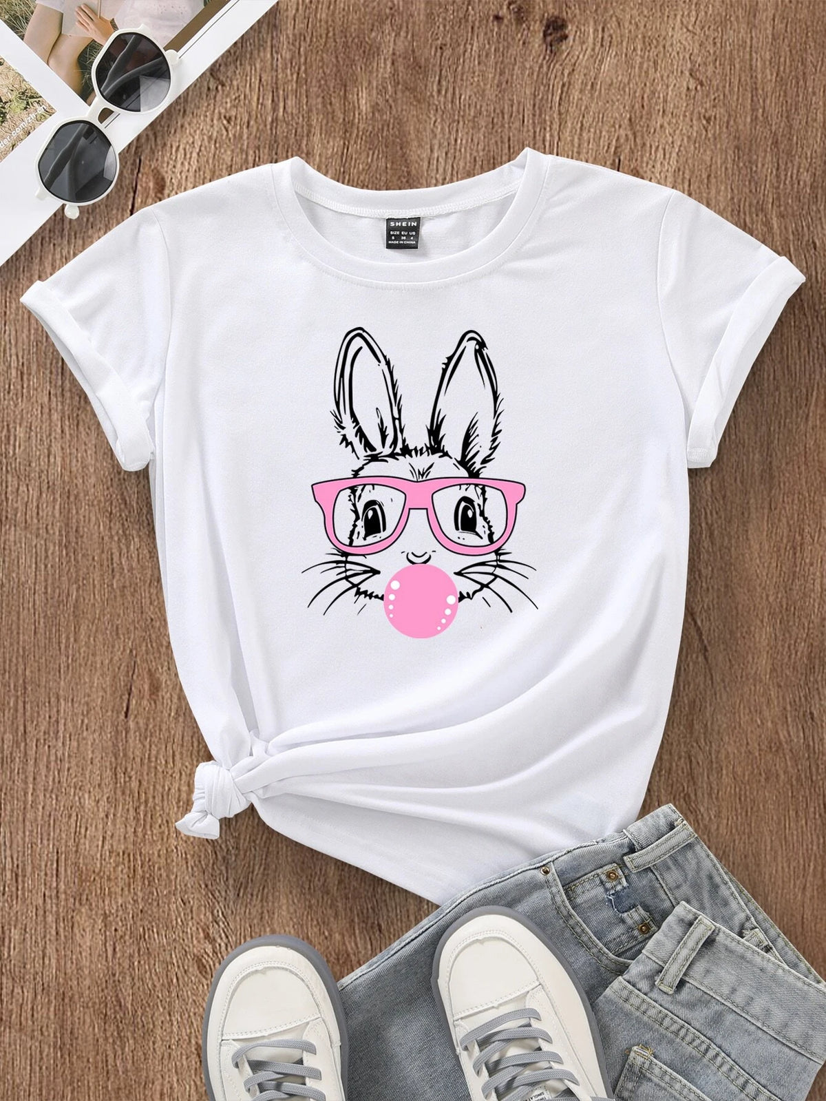 Rabbit Print Tee