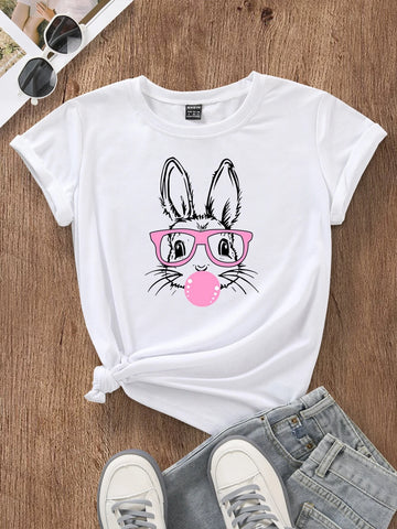 Rabbit Print Tee