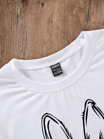 Rabbit Print Tee